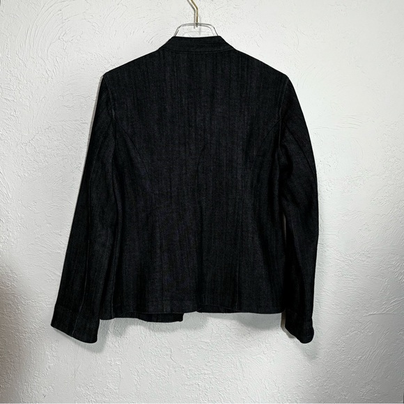 ADDITIONS CHICO’S - FITS LIKE A MEDIUM- DARK WASH DENIM - SCALLOPS & SEQUIN B7 - Picture 6 of 14